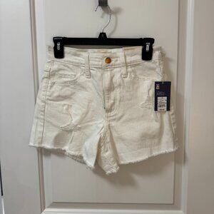 NWT Universal Thread White Highest Rise Shortie Shorts Size 0